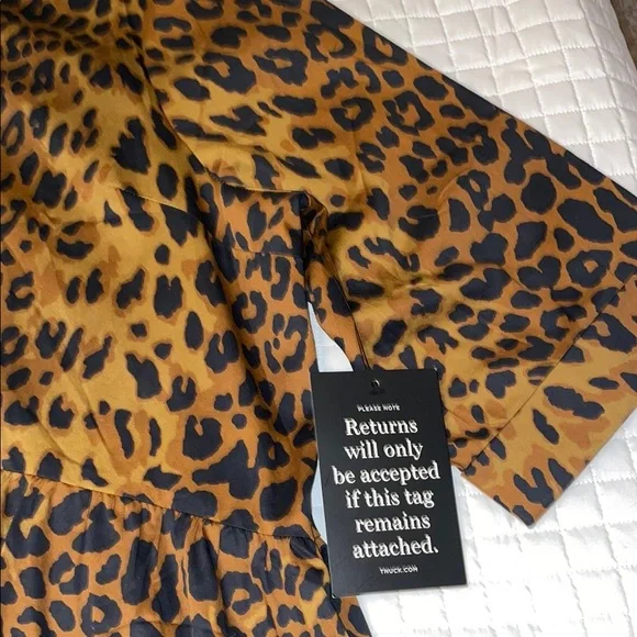 TUCKERNUCK LeopardRoyal Shirt Dress Fits Like a 2XSz XXXL New with Tag